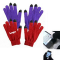 Polyester or Acrylic Fiber Stretchy Touch Screen Gloves